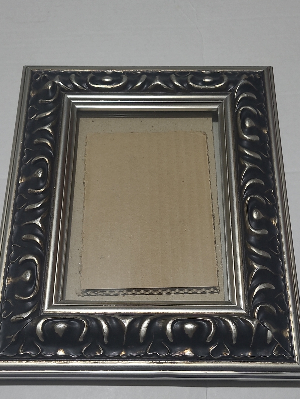 Bombay Black and Silver Ornate Wall Mirror Frame
